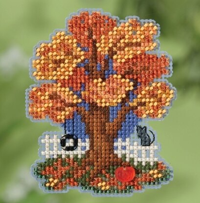 Mill Hill Fall Tree Ornament Cross Stitch Kit - 6.35cm x 8.25cm