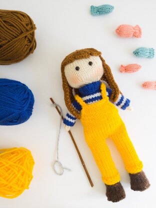 Aubrey the Fisherman Doll - Toy Knitting Pattern