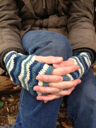 'Earn Your Stripes' Crochet Mitts