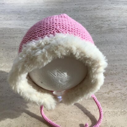 Baby Girl Fur Trim  Hat