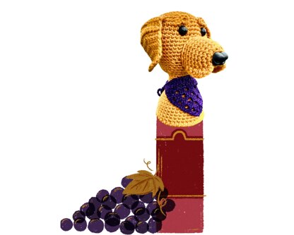 Golden Retriever Bottle Topper Pattern