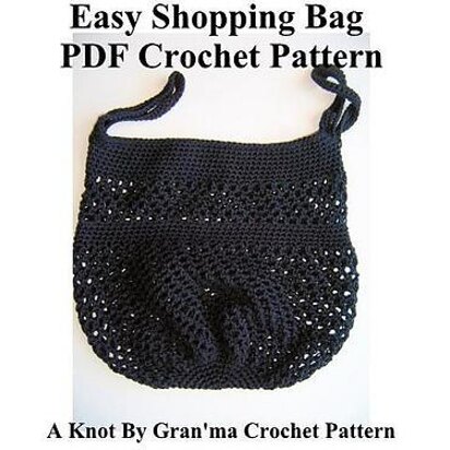 Easy Shopping Bag - PDF Crochet Pattern