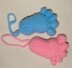 Baby feet and bottle knitting pattern