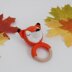 Crochet fox pattern rattle toy Amigurumi pattern baby teether