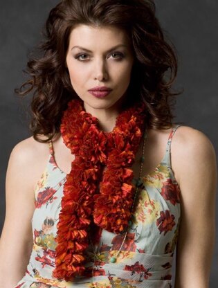 Angelina's Scarf in Red Heart Boutique Ribbons - LW2902