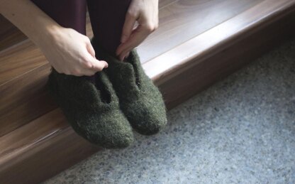 Felted Slipper Boots