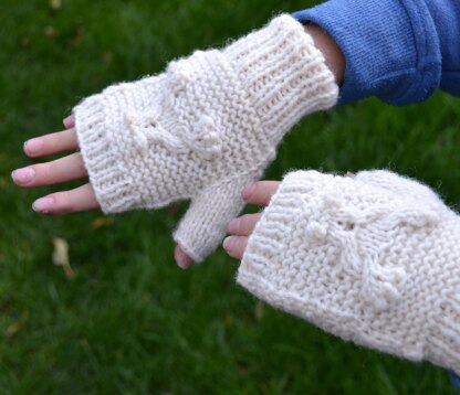 Fingerless Frog Mittens