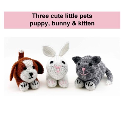 Cute pets knitting pattern 19113