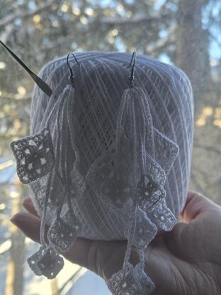 Granny square earrings pattern