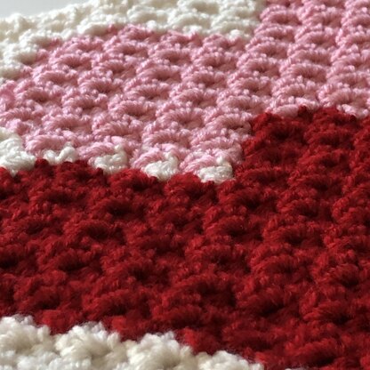 Hearts Blanket Square