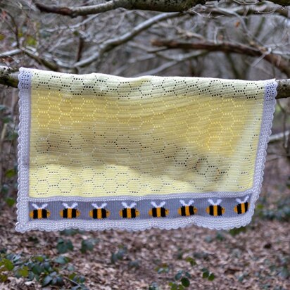 Waggle Dance Bee Blanket