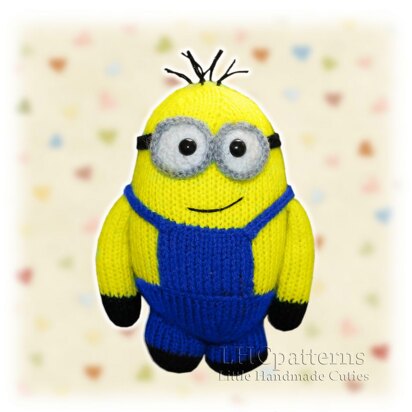 Minion Knitting Pattern, Knitted Minion