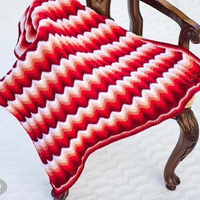 Gradient Chevron Baby Blanket