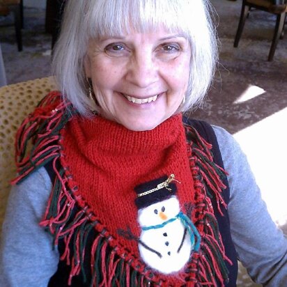 Easy Jolly Snowman Neck Scarf/Cowl