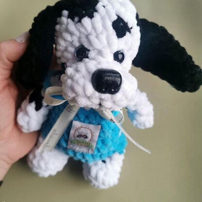 Charlie, the Dalmatian in Overalls