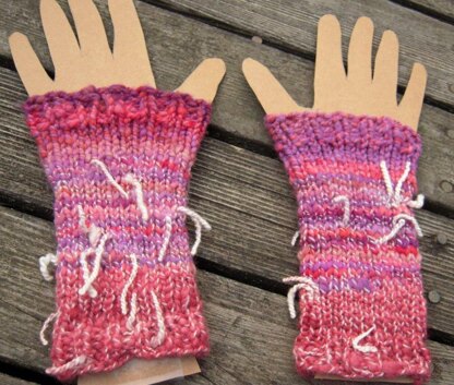 Treasured Handspun Wrist Warmers