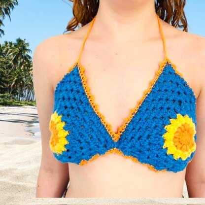 Granny Square Crochet Bralette