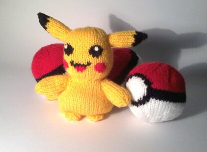 Pokemon pikachu and pokeball