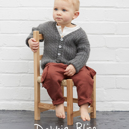 Leo Cardigan - Knitting Pattern For Kids in Debbie Bliss Luna