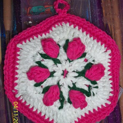 Tulips Potholder