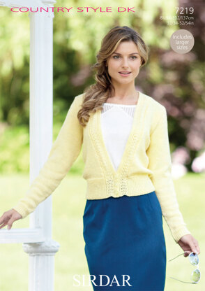 Summer Blossom Cardigan in Sirdar Country Style Dk - 7219 - Downloadable PDF