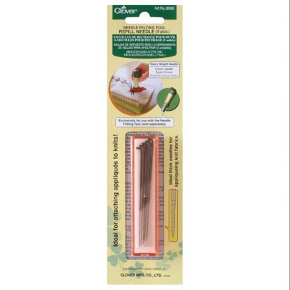 Clover Felting Needle Tool Refill Needles - Heavy Weight