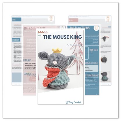 The Mouse King - The nutcracker story - crochet amigurumi