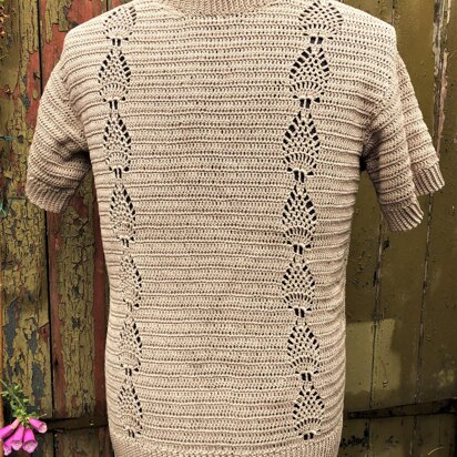 Men's Crochet Pineapple T-Shirt