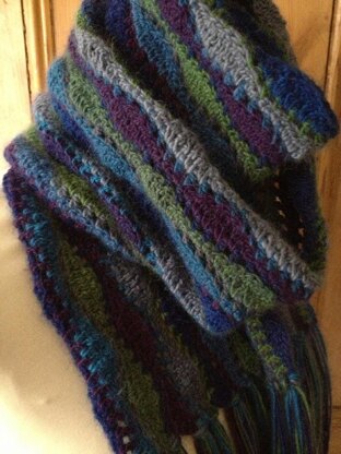 Little Landscapes Crochet Scarf