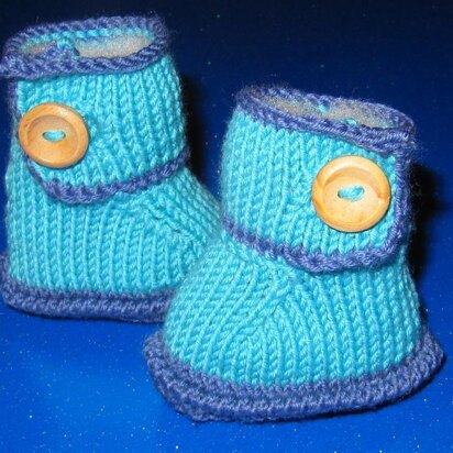 Baby One Button Bumper Booties