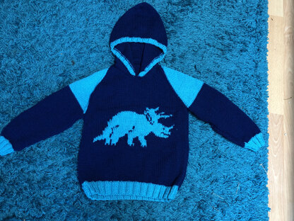 Dinosaur Hoodie - Triceratops