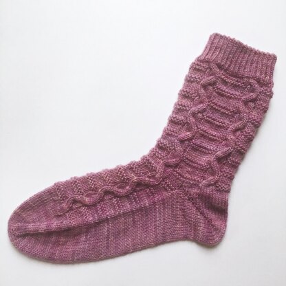 Socken "Schlangenlinien"