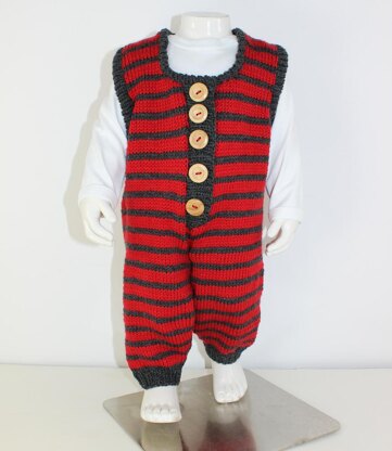 FREE Cloudborn Fibers Baby Stripe Dungarees