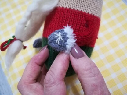 Toy Knitting Patterns Christmas- Knit gnome a cute soft toy a gift for son