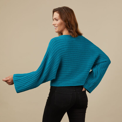 #1355 Braeburn - Jumper Knitting Pattern for Women in Valley Yarns Brodie