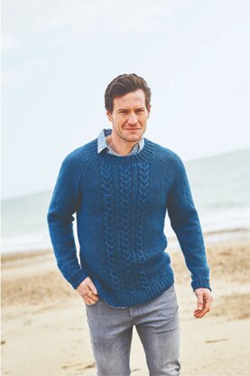 Men`s Jumper in Stylecraft Highland Heathers DK - 9867 - Downloadable PDF