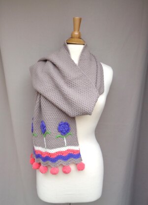Winter Blooms Scarf