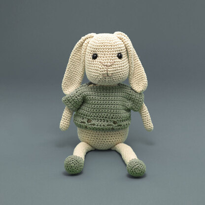 Lullaby Blanket & Bunny - Free Crochet Pattern for Babies in Paintbox Yarns Cotton DK