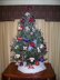 Christmas Tree Ornament Tiny Monogram/Heart Pullover