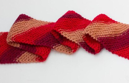 Knit Diagonal Scarf