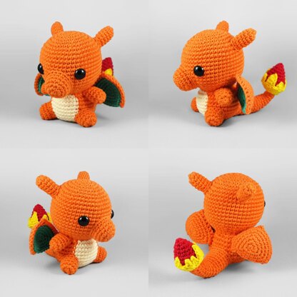 VinCrafty's Charmander, Charmeleon & Charizard Pattern Crochet