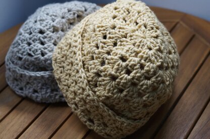 Granny stripes fisherman beanie