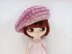 Popcorn beret for doll