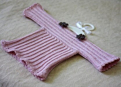 Knit-look Baby Sweater