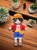 One Piece Luffy Amigurumi Crochet Pattern