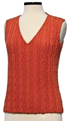 Cable and Openwork Vest