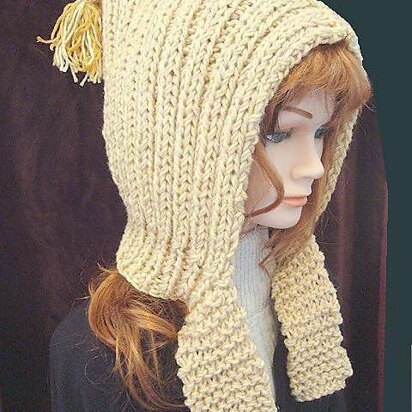 415 RIB KNIT HOOD