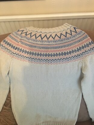 Ladies fair isle jumper