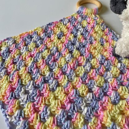 Teething Ring Lovey Blanket