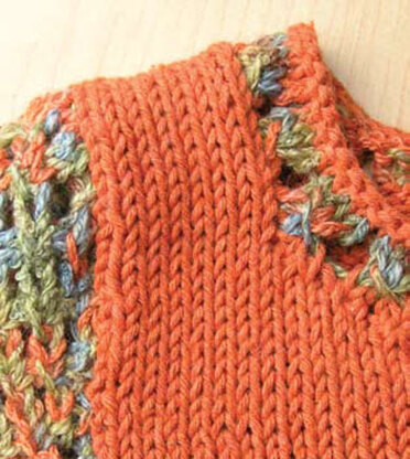 Orange Crush Tunic in Knit One Crochet Too Fleurtini and 2nd Time Cotton - 1996 - Downloadable PDF